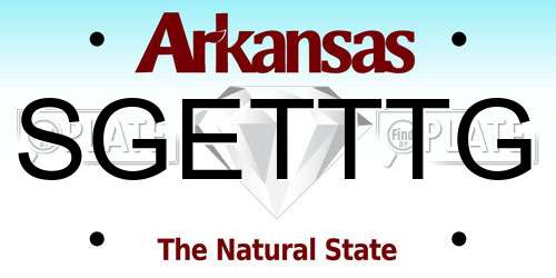 SGETTTG Arkansas License Plate