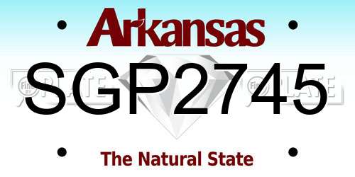 SGP2745 Arkansas License Plate