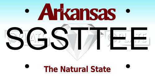 SGSTTEE Arkansas License Plate