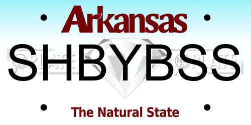 SHBYBSS Arkansas License Plate