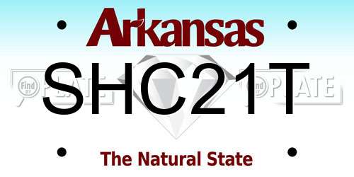 SHC21T Arkansas License Plate