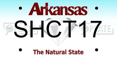 SHCT17 Arkansas License Plate