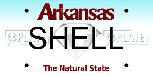 SHELL Arkansas License Plate