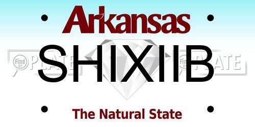 SHIXIIB Arkansas License Plate