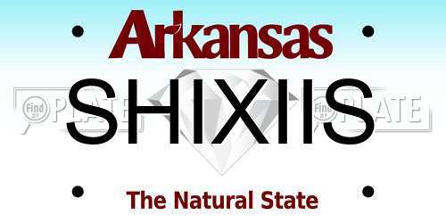 SHIXIIS Arkansas License Plate