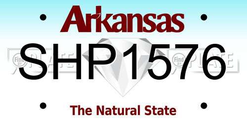 SHP1576 Arkansas License Plate