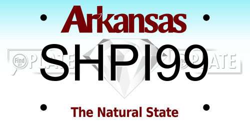 SHPI99 Arkansas License Plate