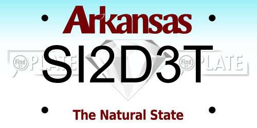 SI2D3T Arkansas License Plate