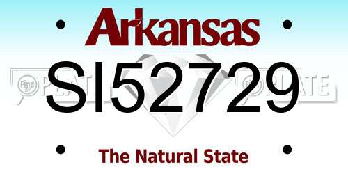 SI52729 Arkansas License Plate