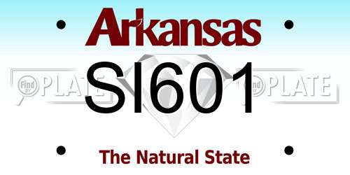 SI601 Arkansas License Plate