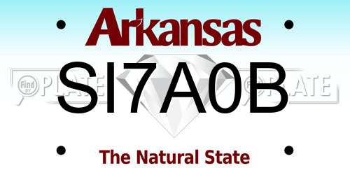 SI7A0B Arkansas License Plate