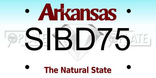SIBD75 Arkansas License Plate