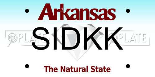 SIDKK Arkansas License Plate
