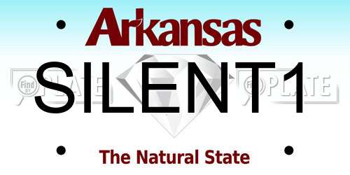 SILENT1 Arkansas License Plate