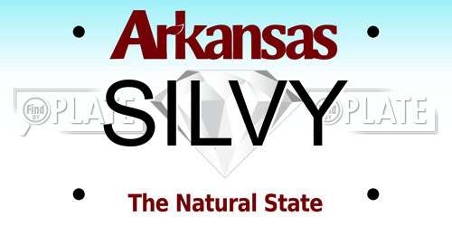 SILVY Arkansas License Plate