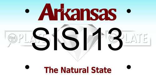 SISI13 Arkansas License Plate
