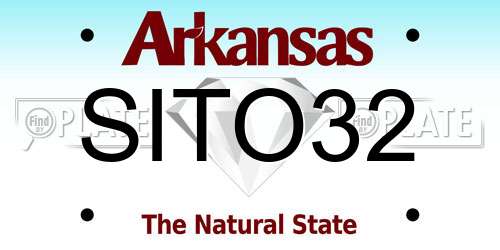 SITO32 Arkansas License Plate