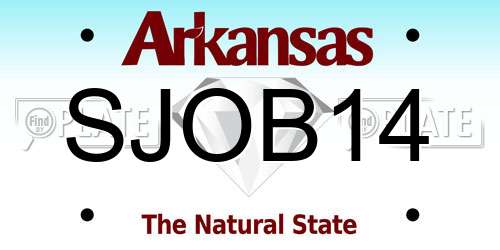 SJOB14 Arkansas License Plate