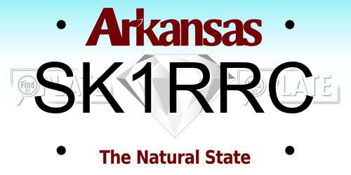 SK1RRC Arkansas License Plate