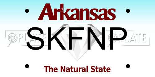 SKFNP Arkansas License Plate