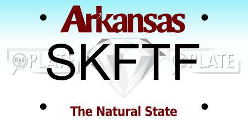 SKFTF Arkansas License Plate