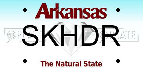 SKHDR Arkansas License Plate