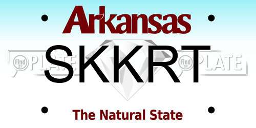 SKKRT Arkansas License Plate