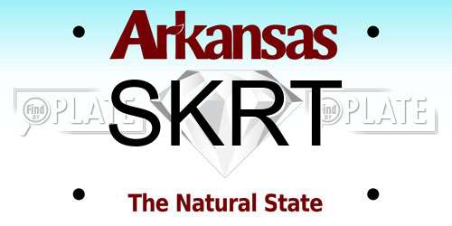 SKRT Arkansas License Plate