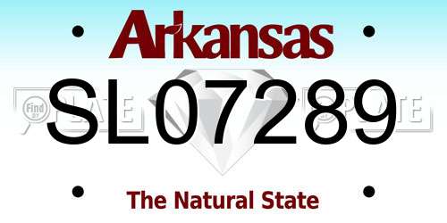 SL07289 Arkansas License Plate