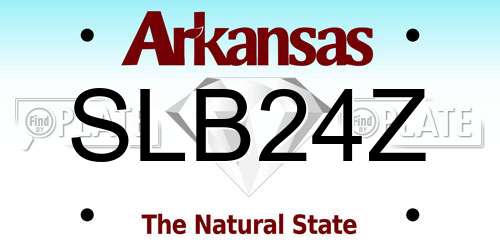SLB24Z Arkansas License Plate
