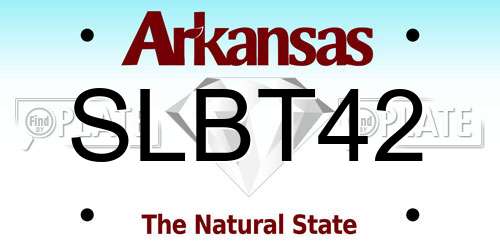 SLBT42 Arkansas License Plate