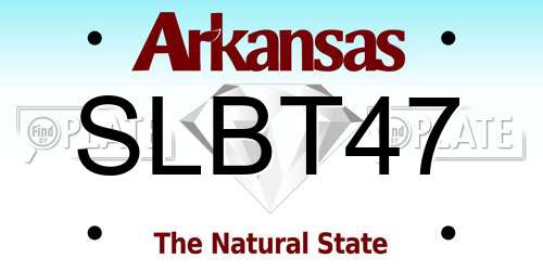 SLBT47 Arkansas License Plate