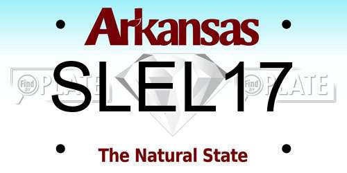 SLEL17 Arkansas License Plate