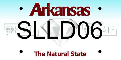 SLLD06 Arkansas License Plate