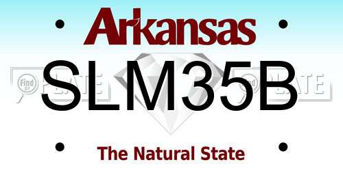 SLM35B Arkansas License Plate