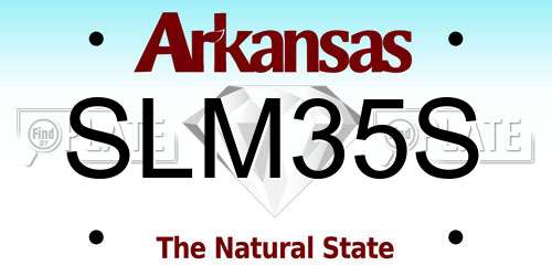 SLM35S Arkansas License Plate