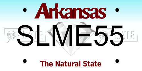 SLME55 Arkansas License Plate