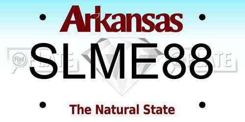 SLME88 Arkansas License Plate