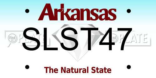 SLST47 Arkansas License Plate