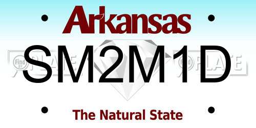 SM2M1D Arkansas License Plate