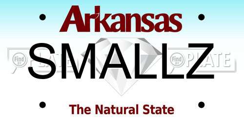 SMALLZ Arkansas License Plate