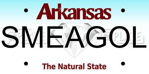 SMEAGOL Arkansas License Plate