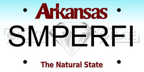 SMPERFI Arkansas License Plate