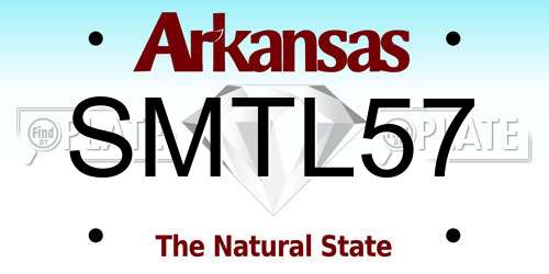 SMTL57 Arkansas License Plate