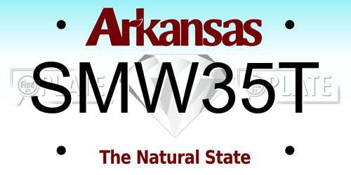 SMW35T Arkansas License Plate