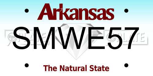 SMWE57 Arkansas License Plate