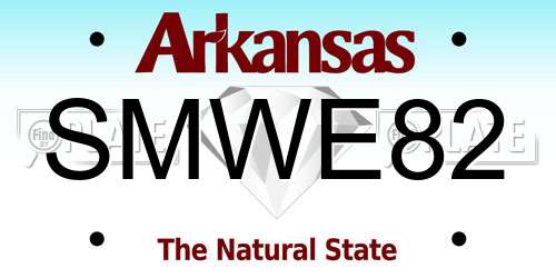 SMWE82 Arkansas License Plate