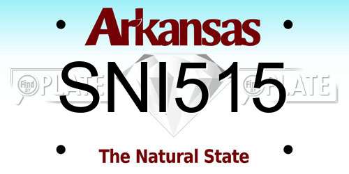 SNI515 Arkansas License Plate