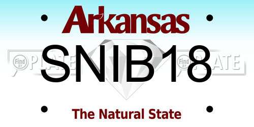 SNIB18 Arkansas License Plate