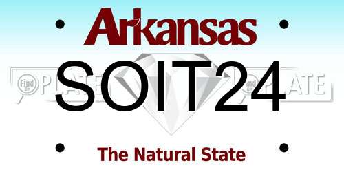 SOIT24 Arkansas License Plate